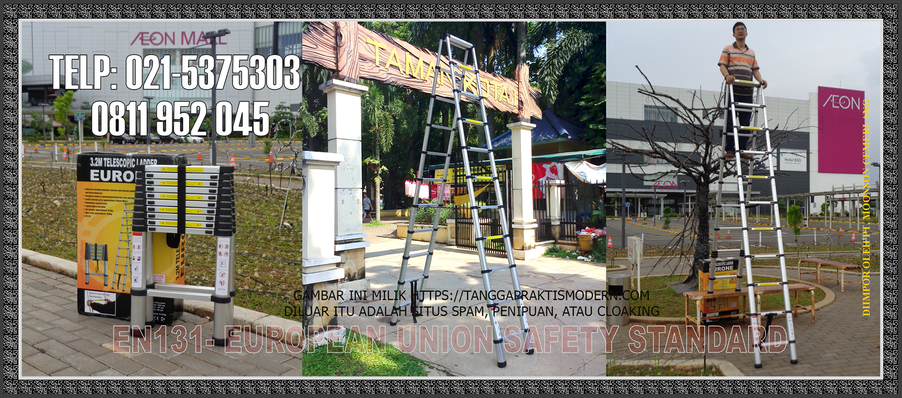 Tangga Lipat Teleskopik 3,2M Tangga Lipat Teleskopik 3,2M