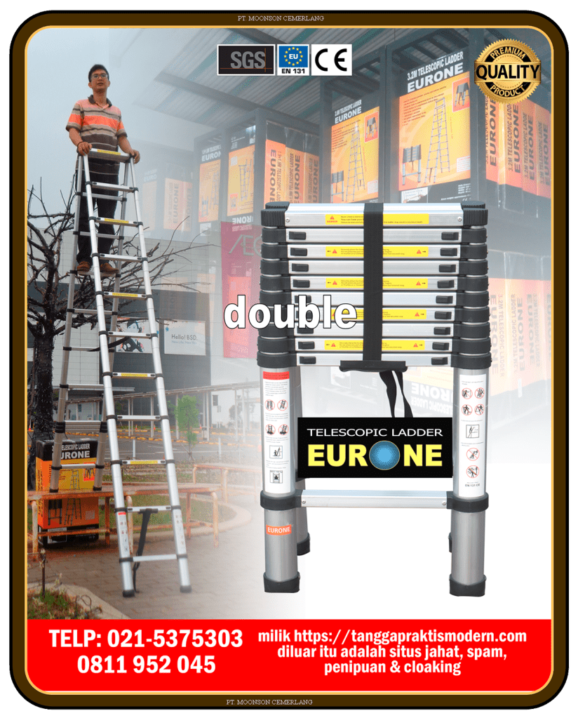 tangga teleskopik lipat