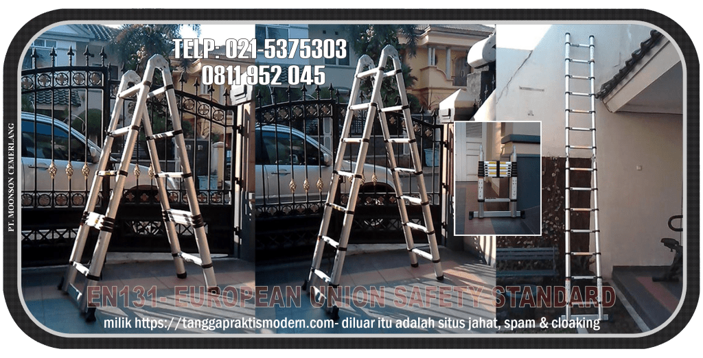 TANGGA TELESKOPIK MULTIFUNGSI